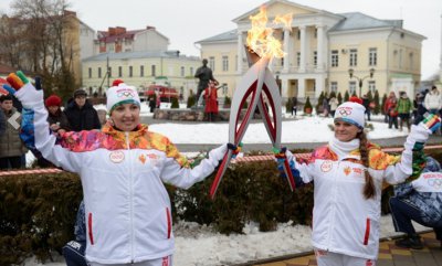 Эстафета Олимпийского огня «Сочи 2014» в Тамбове
