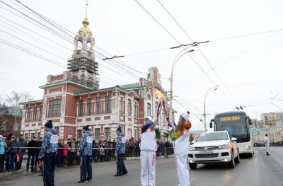 Эстафета Олимпийского огня «Сочи 2014» в Тамбове