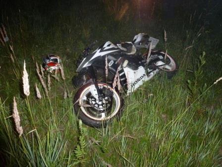 В Пичаевском районе в ДТП пострадал водитель мотоцикла «Хонда»