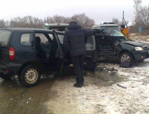Фото ДТП в Рязанской области, в котором погибли три человека