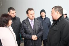 Председатель Центрально-Черноземного банка Владимир Салмин посетил строящееся предприятие ГК «Агро-Белогорье»
