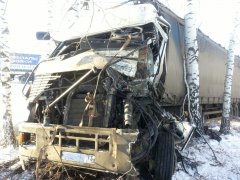 На трассе в Рассказовском районе произошло лобовое столкновение двух грузовиков