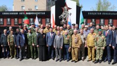 В Мичуринске торжественно открыли памятник российскому солдату В Мичуринске торжественно открыли памятник российскому солдату